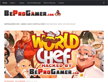 Tablet Screenshot of beprogamer.com